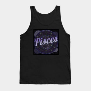 Pisces Zodiac Astrology Tank Top